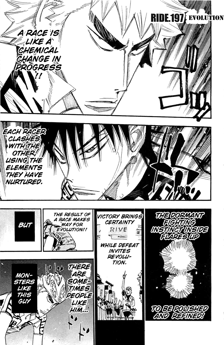 Yowamushi Pedal Chapter 197 page 1 - Chapter 197: Evolution