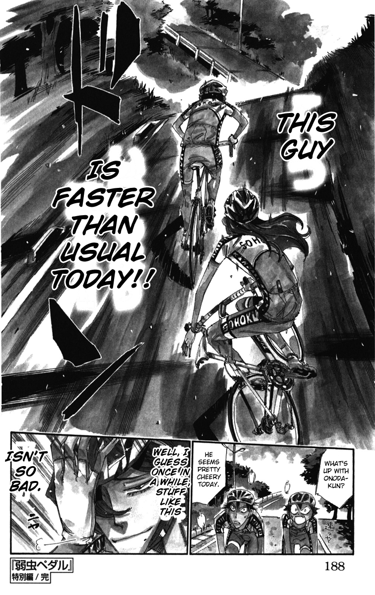 Yowamushi Pedal Chapter 207.5 page 8 - Chapter 207.5: A Story at Sohoku Road-racing Club's Clubroom