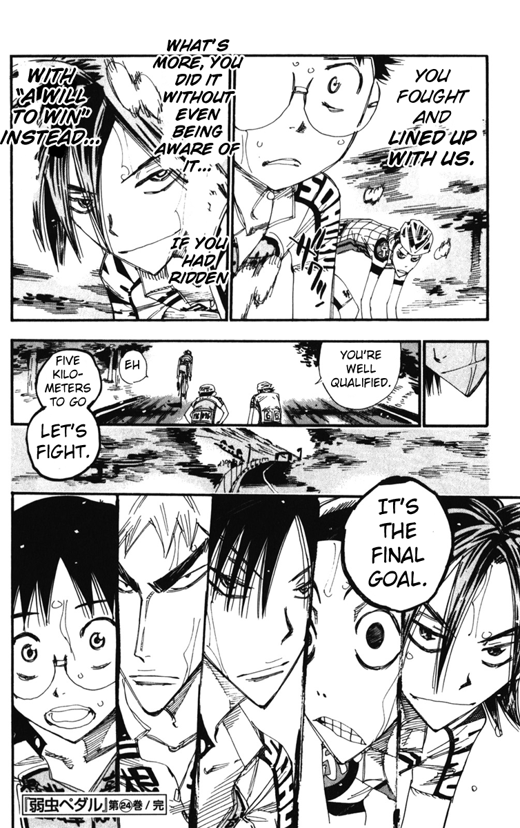 Yowamushi Pedal Chapter 207 page 20 - Chapter 207: The End!!!