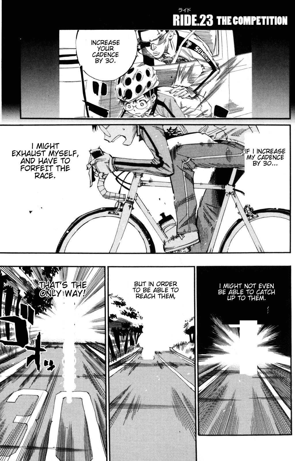 Yowamushi Pedal Chapter 23 page 1 - Chapter 23: The Competition