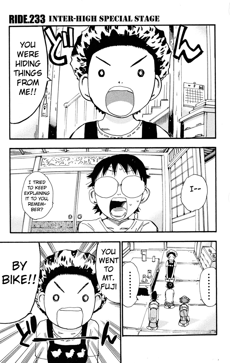 Yowamushi Pedal Chapter 233 page 1 - Chapter 233: Inter-High Special Stage