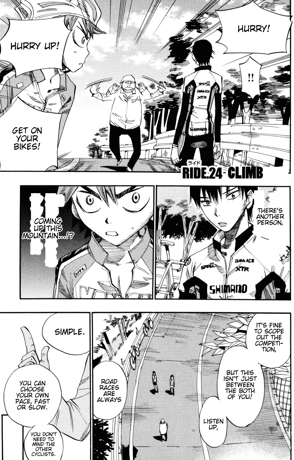Yowamushi Pedal Chapter 24 page 1 - Chapter 24: Climb
