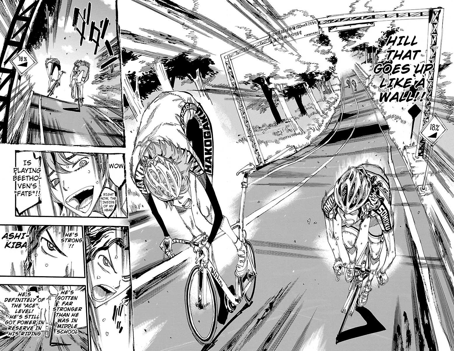 Yowamushi Pedal Chapter 242 page 14 - Chapter 242: Ashikiba vs Sohoku