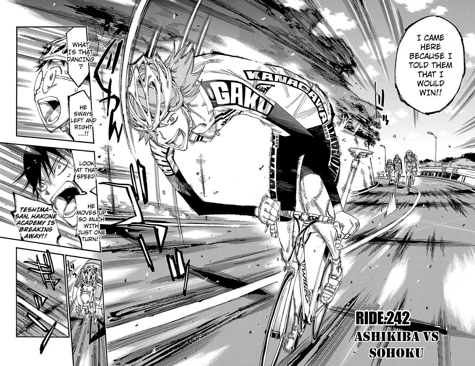 Yowamushi Pedal Chapter 242 page 4 - Chapter 242: Ashikiba vs Sohoku