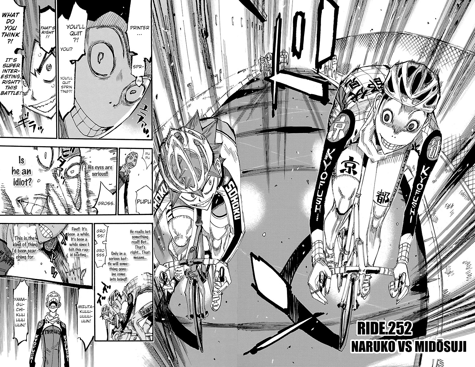 Yowamushi Pedal Chapter 252 page 4 - Chapter 252: Naruko vs Midousuji