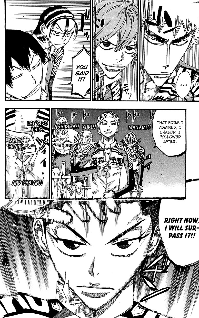 Yowamushi Pedal Chapter 256 page 16 - Chapter 256: Hakogaku, The Last Farewell Party