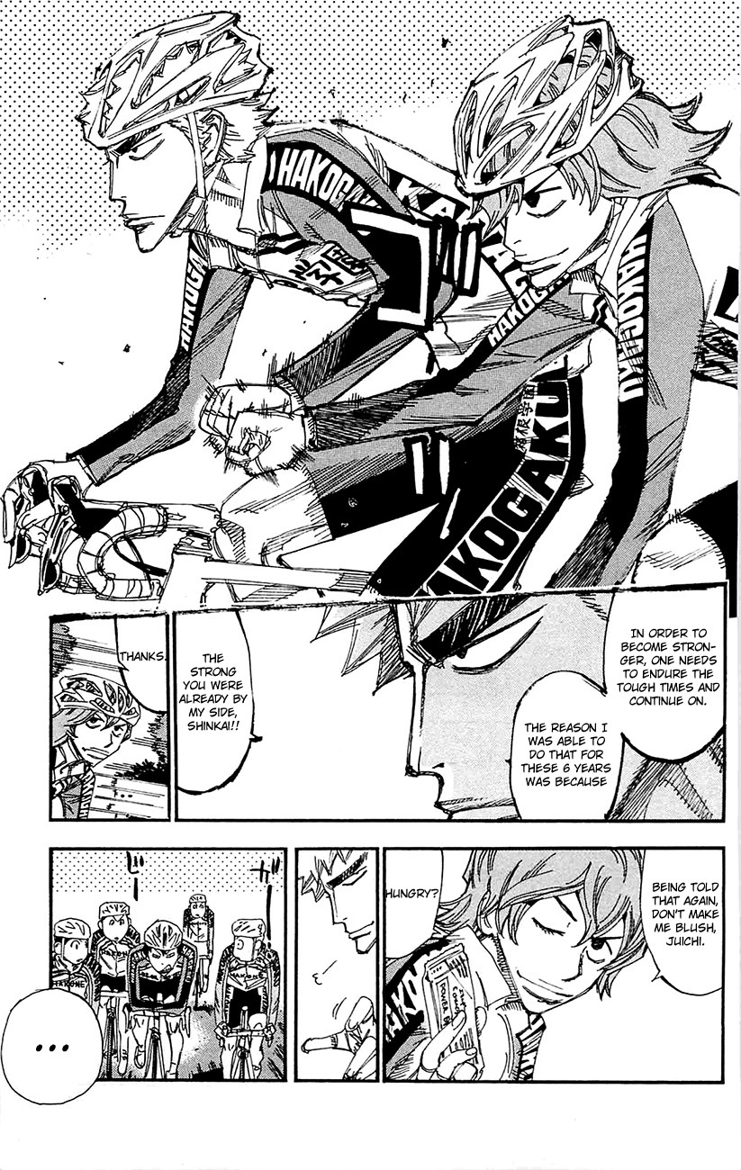 Yowamushi Pedal Chapter 256 page 7 - Chapter 256: Hakogaku, The Last Farewell Party