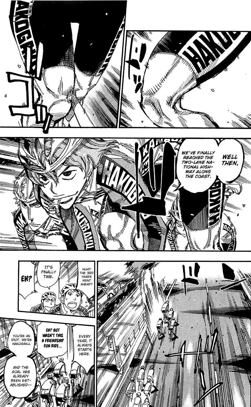 Yowamushi Pedal Chapter 256 page 9 - Chapter 256: Hakogaku, The Last Farewell Party