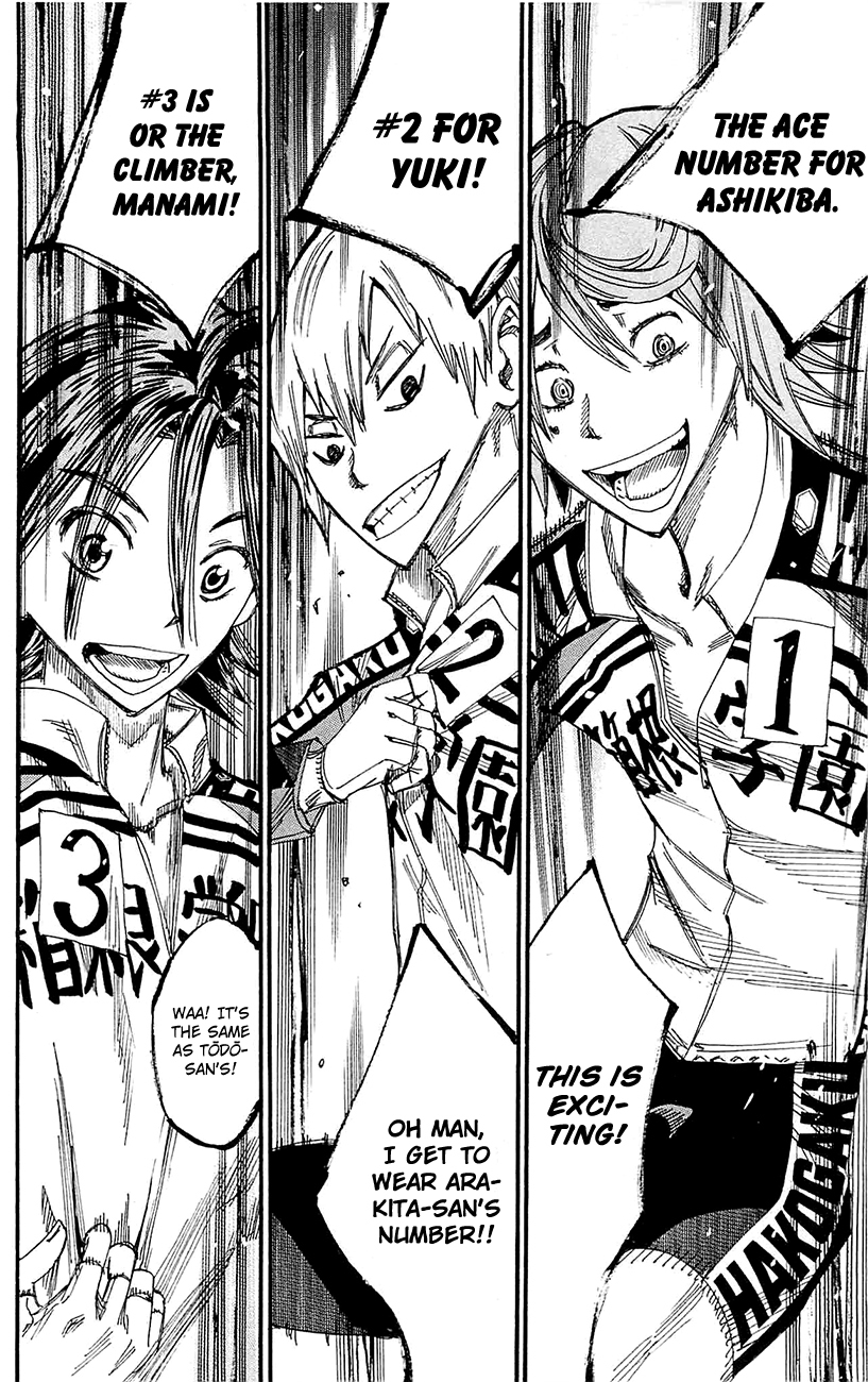 Yowamushi Pedal Chapter 257 page 15 - Chapter 257: The 4 Zekken