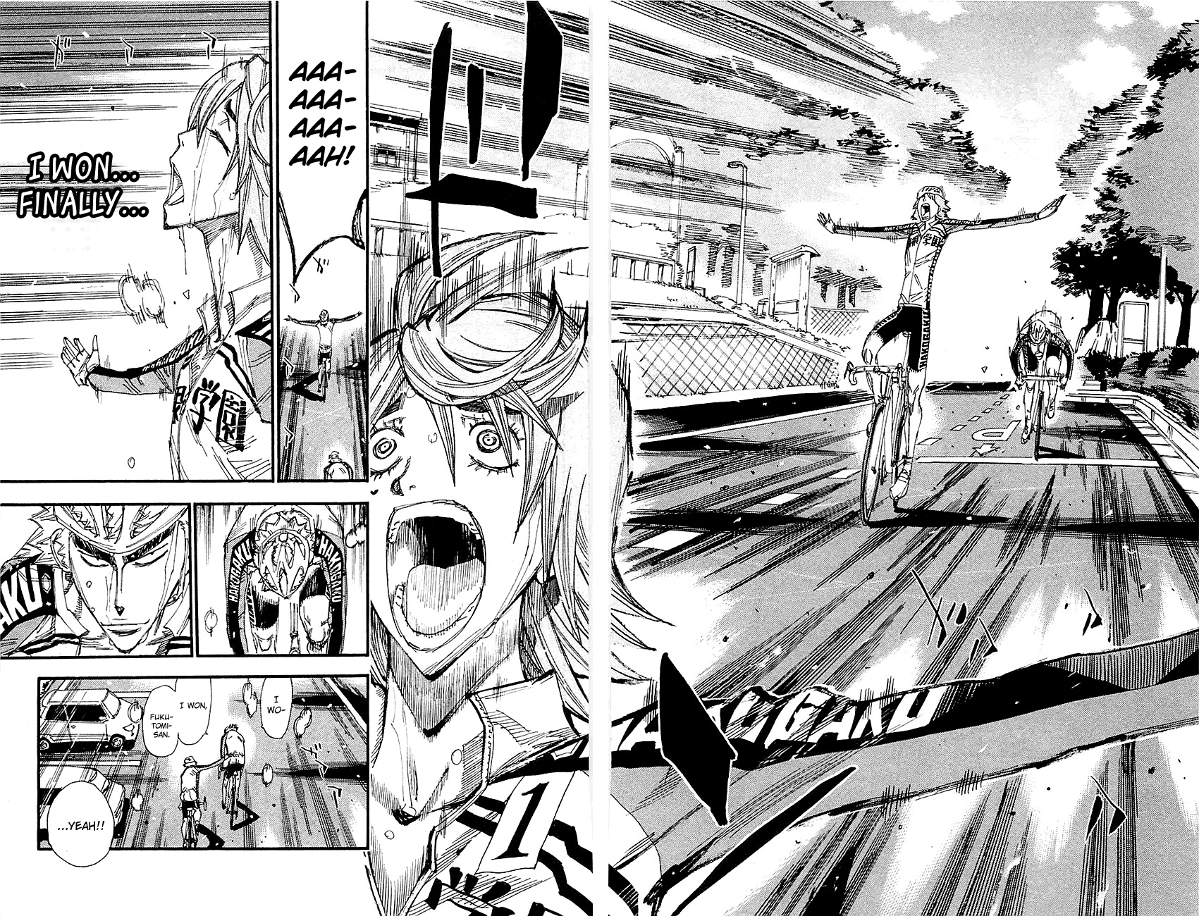 Yowamushi Pedal Chapter 261 page 14 - Chapter 261: Hakogaku's Goal Line