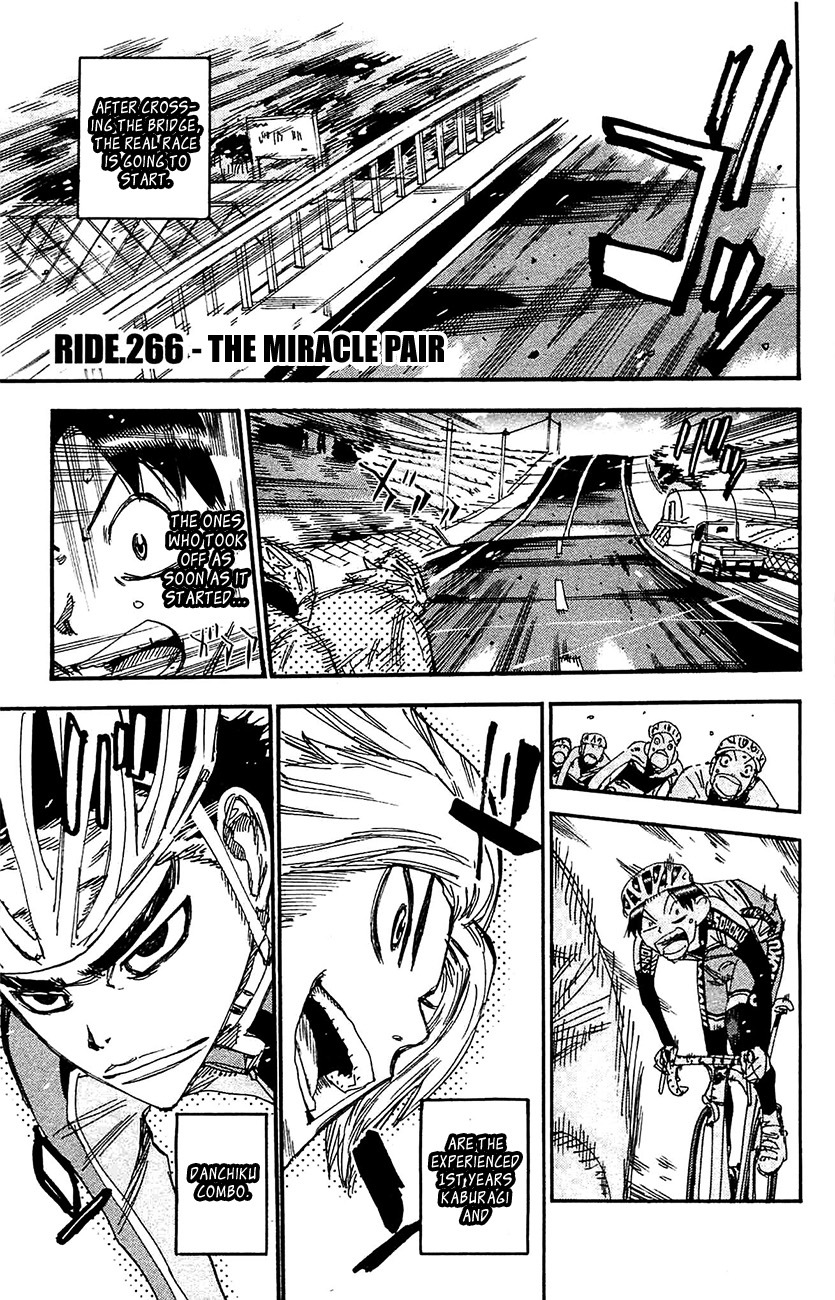 Yowamushi Pedal Chapter 266 page 1 - Chapter 266: The Miracle Pair