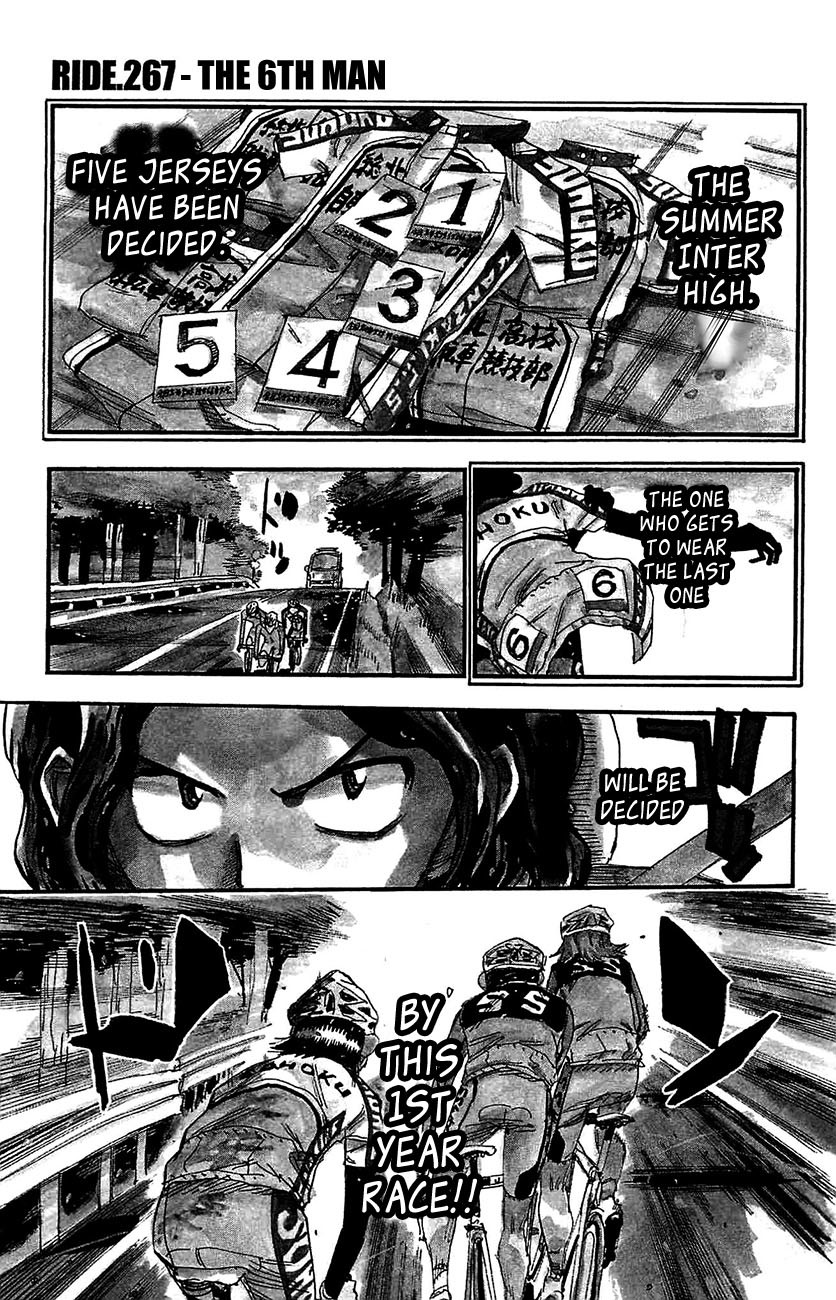 Yowamushi Pedal Chapter 267 page 1 - Chapter 267: The 6th Man
