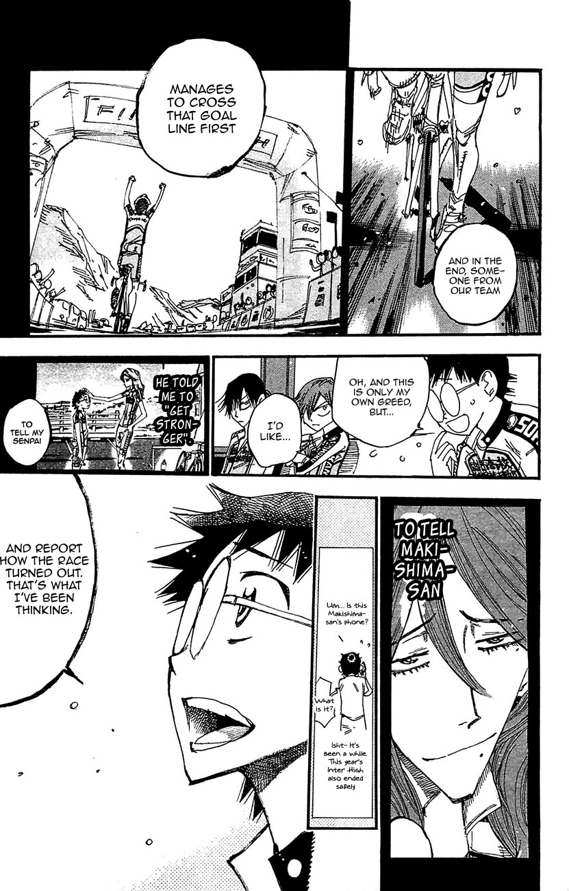 Yowamushi Pedal Chapter 269 page 14 - Chapter 269: Kaburagi's Declaration