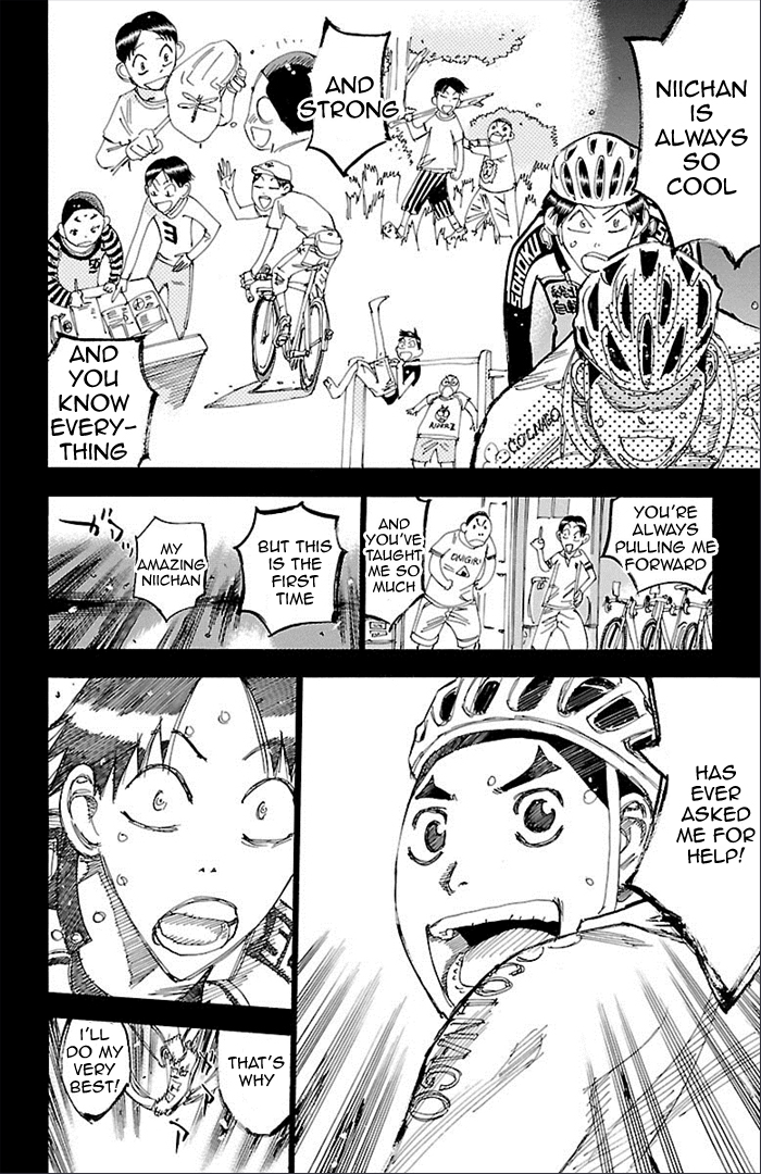 Yowamushi Pedal Chapter 270 page 14 - Chapter 270: The bond between the sugimoto brothers