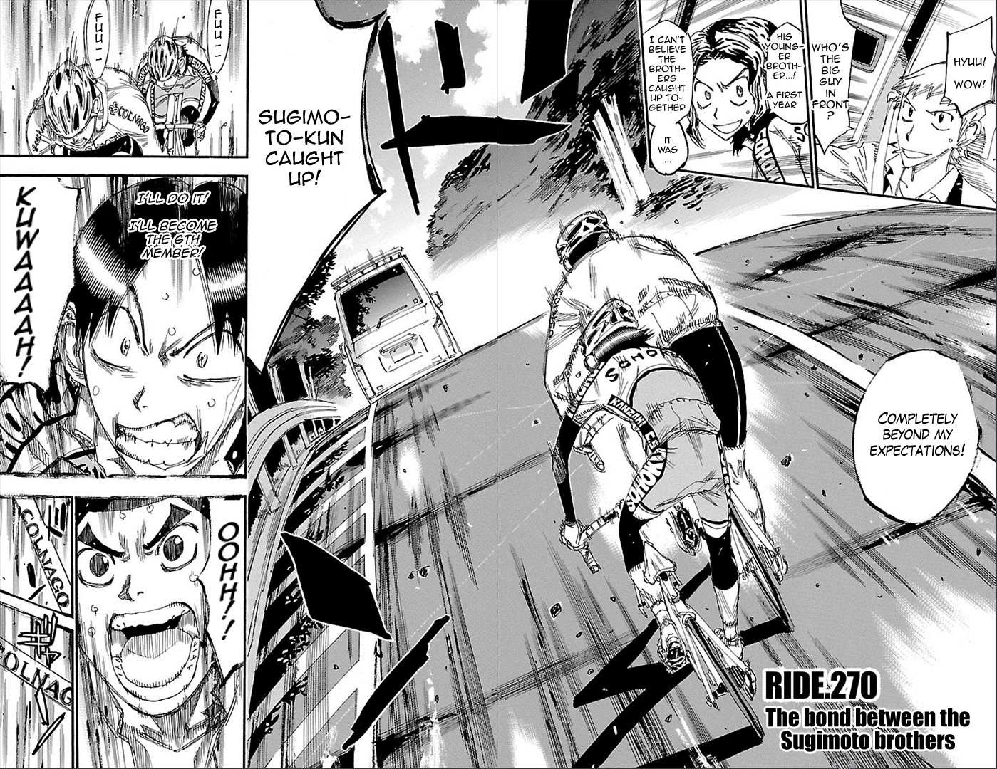 Yowamushi Pedal Chapter 270 page 6 - Chapter 270: The bond between the sugimoto brothers