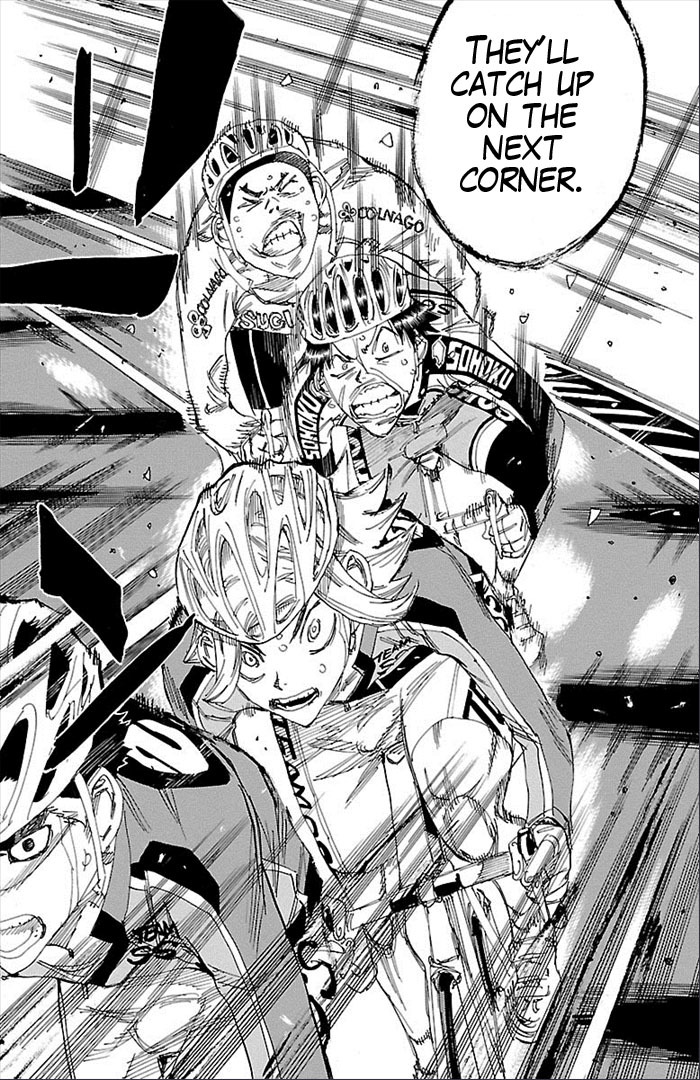 Yowamushi Pedal Chapter 271 page 10 - Chapter 271: 4 people downhill