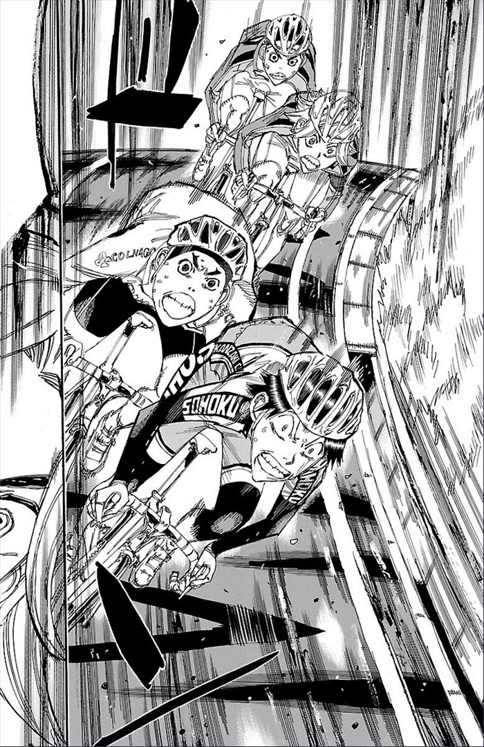 Yowamushi Pedal Chapter 271 page 14 - Chapter 271: 4 people downhill
