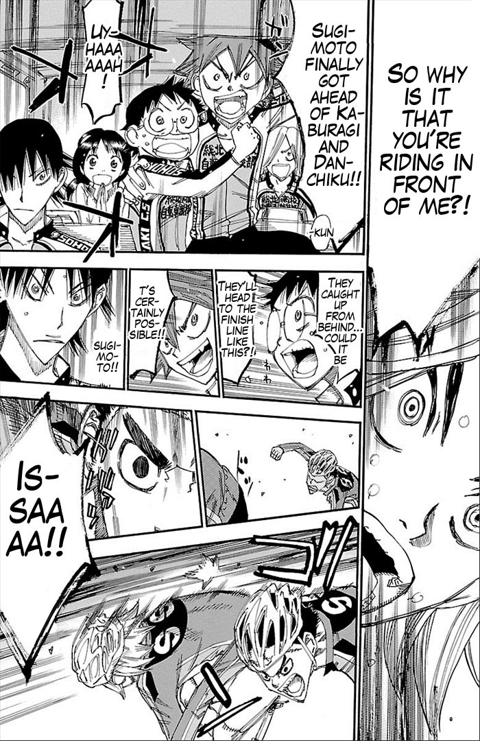 Yowamushi Pedal Chapter 271 page 15 - Chapter 271: 4 people downhill
