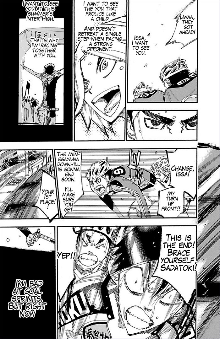 Yowamushi Pedal Chapter 271 page 19 - Chapter 271: 4 people downhill
