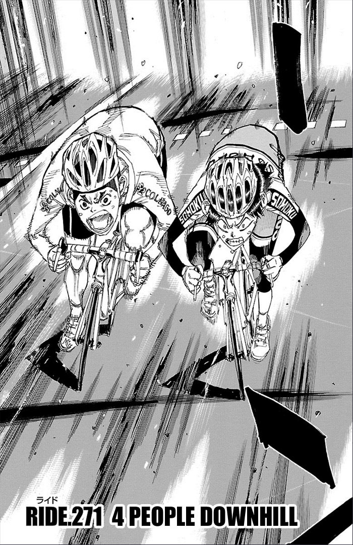 Yowamushi Pedal Chapter 271 page 3 - Chapter 271: 4 people downhill