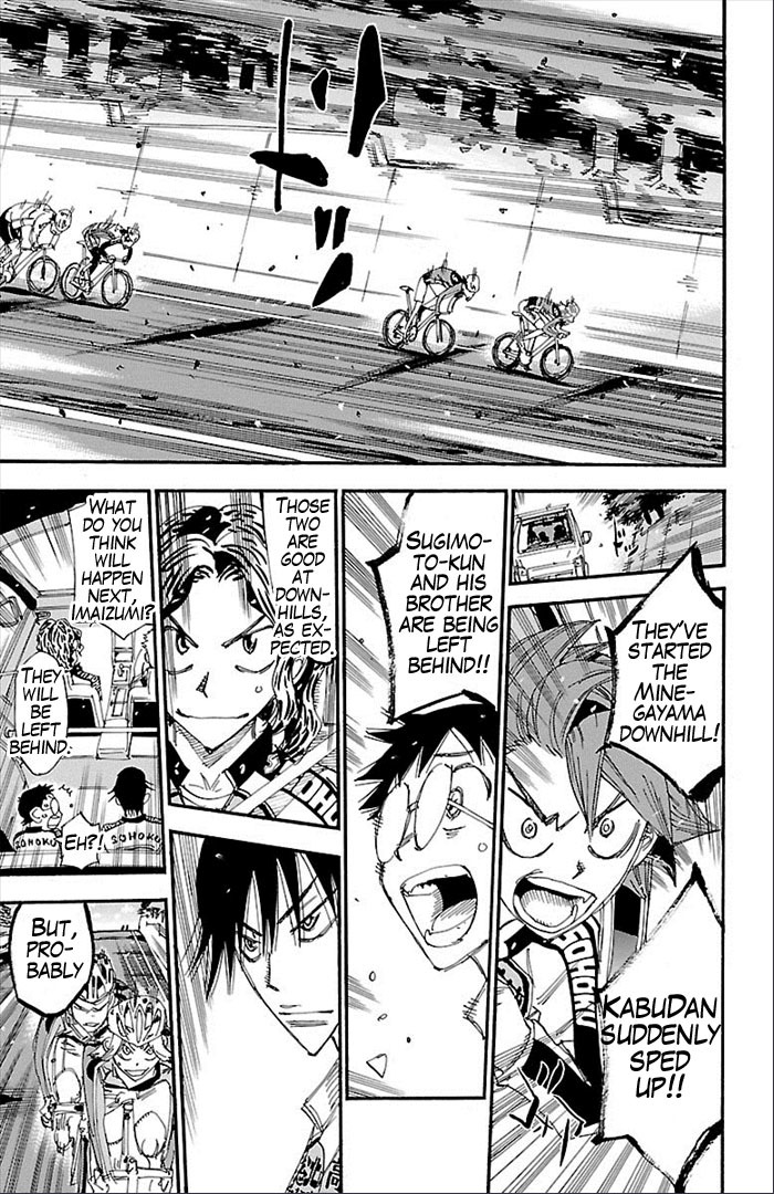 Yowamushi Pedal Chapter 271 page 9 - Chapter 271: 4 people downhill