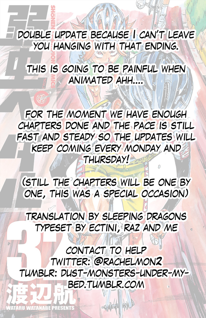 Yowamushi Pedal Chapter 273 page 19 - Chapter 273: The final preparation