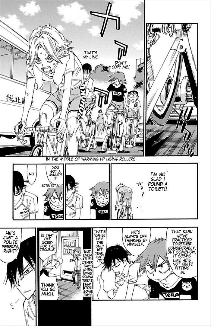 Yowamushi Pedal Chapter 275 page 10 - Chapter 275: Kaburagi Issa's debut match!