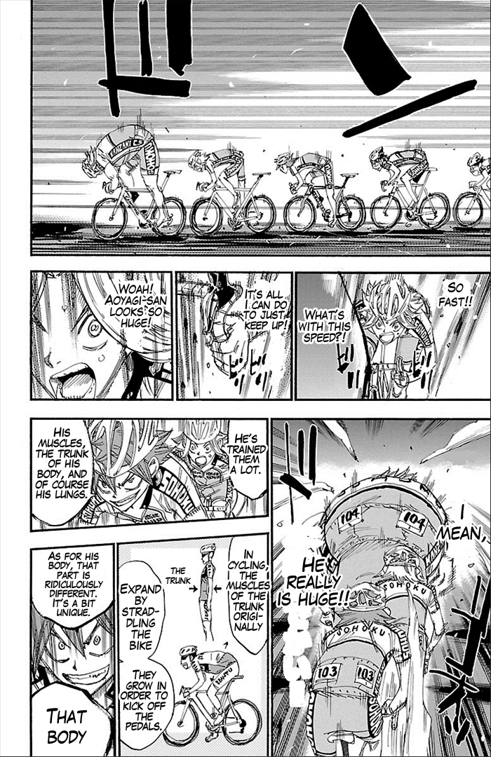 Yowamushi Pedal Chapter 277 page 13 - Chapter 277: The strenght of 6