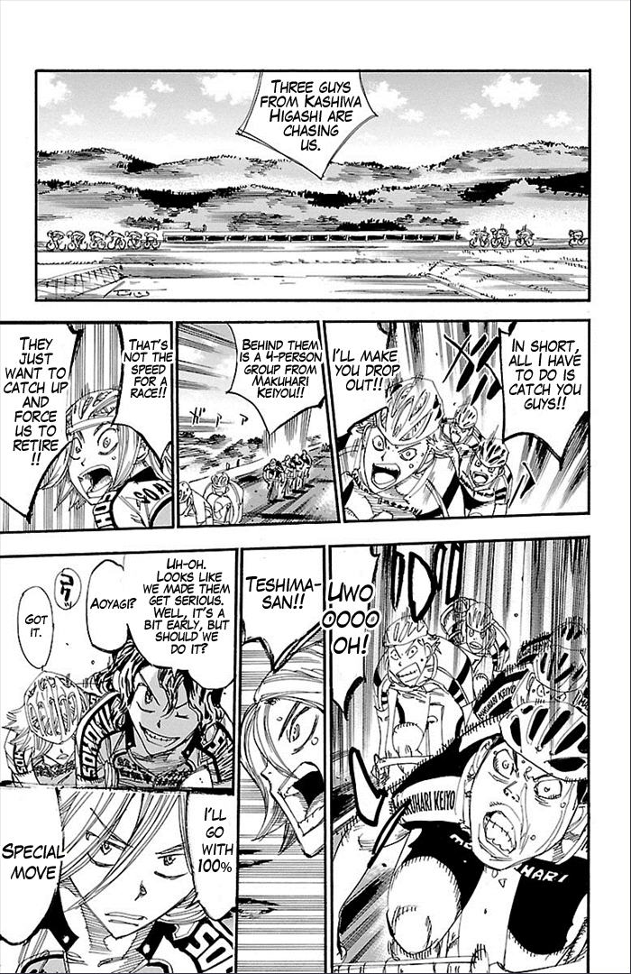 Yowamushi Pedal Chapter 277 page 9 - Chapter 277: The strenght of 6