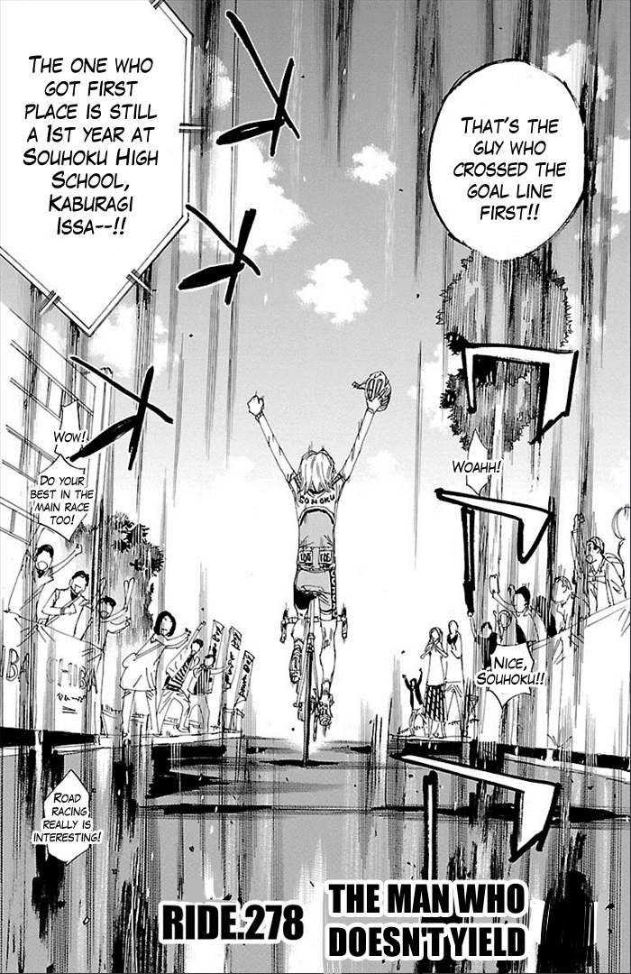 Yowamushi Pedal Chapter 278 page 2 - Chapter 278: The man who doesn't yield