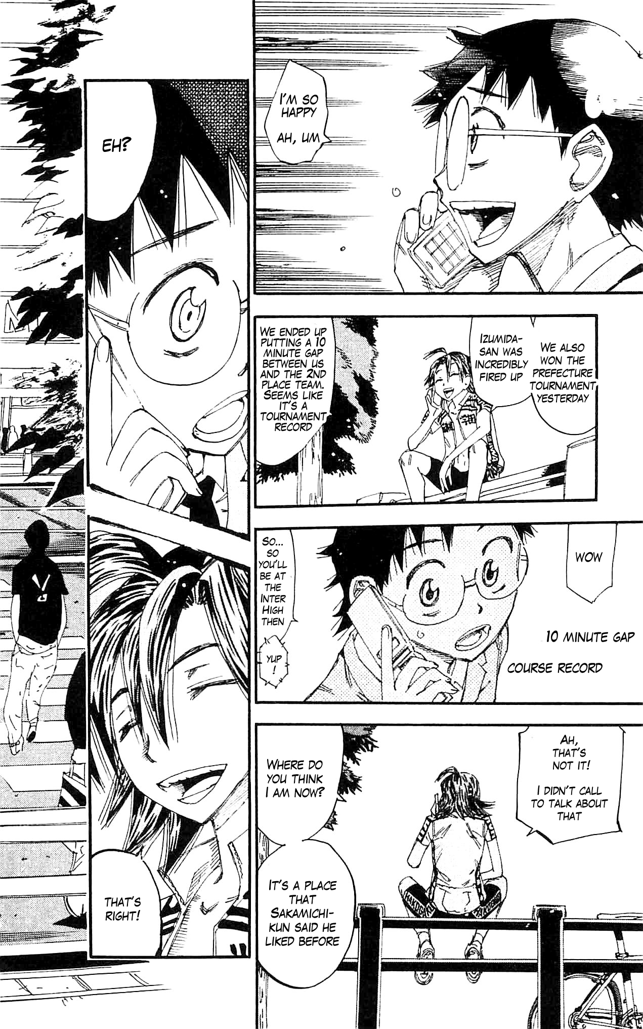 Yowamushi Pedal Chapter 279 page 12 - Chapter 279: Telephone