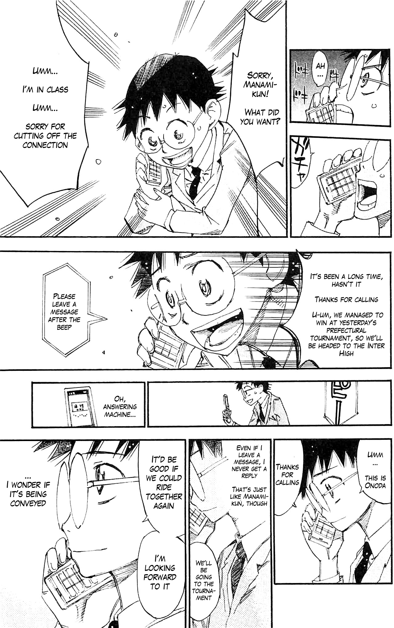Yowamushi Pedal Chapter 279 page 9 - Chapter 279: Telephone