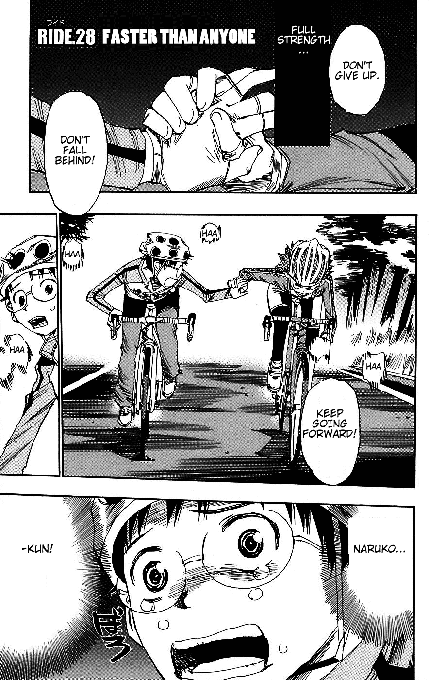 Yowamushi Pedal Chapter 28 page 1 - Chapter 28: Faster than Anyone