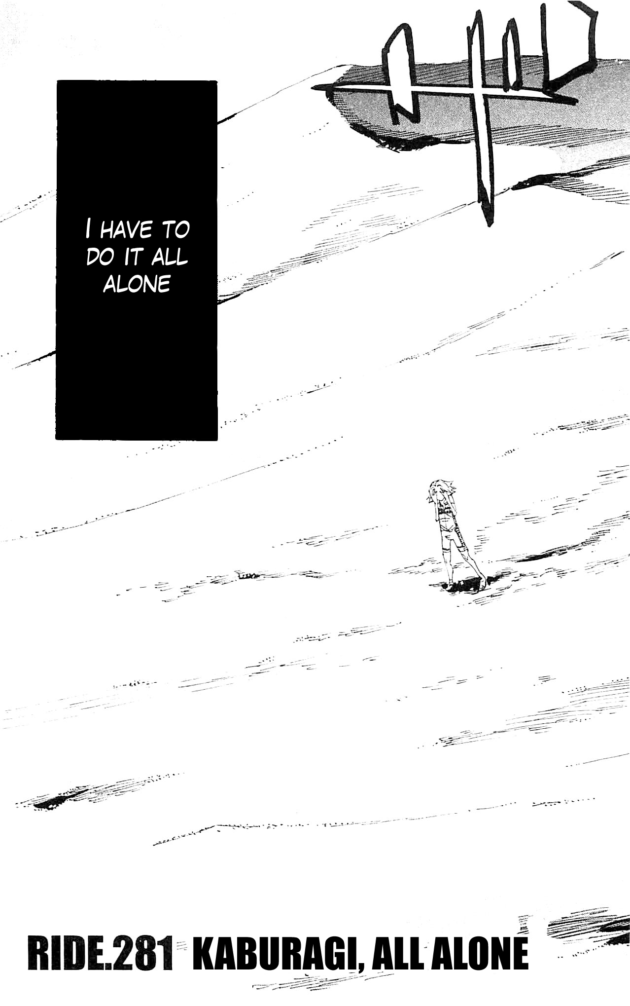 Yowamushi Pedal Chapter 281 page 3 - Chapter 281: Kaburagi, all alone