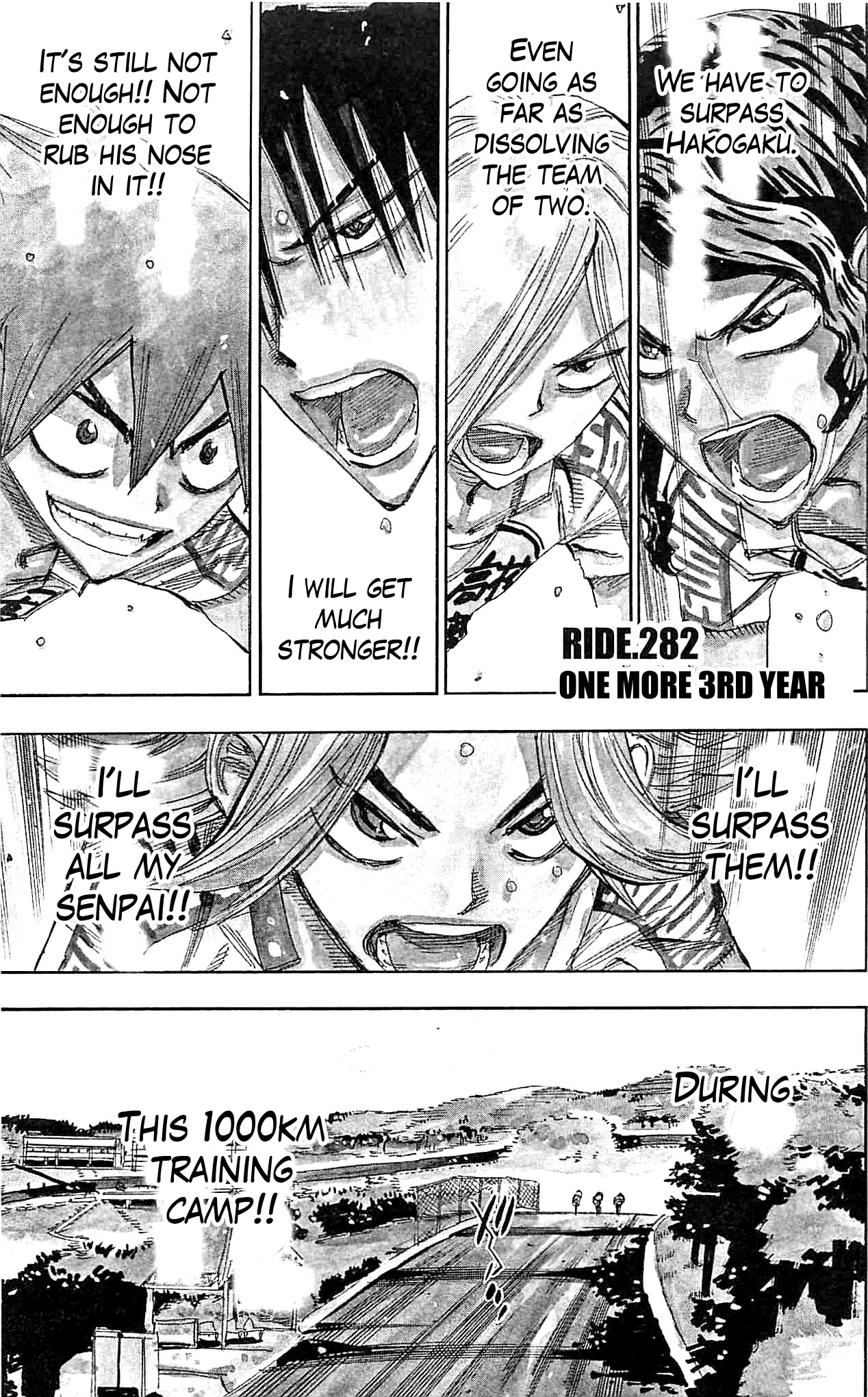 Yowamushi Pedal Chapter 282 page 1 - Chapter 282: One more 3rd year