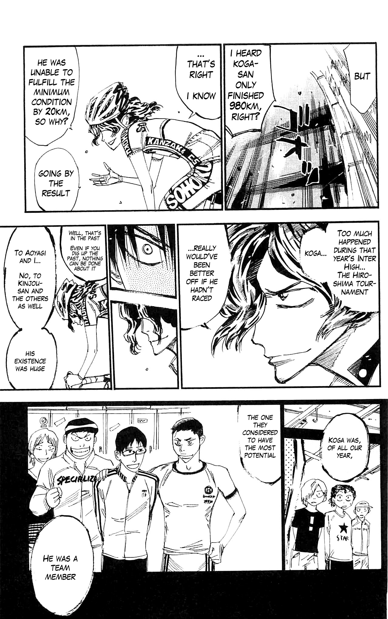 Yowamushi Pedal Chapter 283 page 3 - Chapter 283: Koga of the thunderous roar