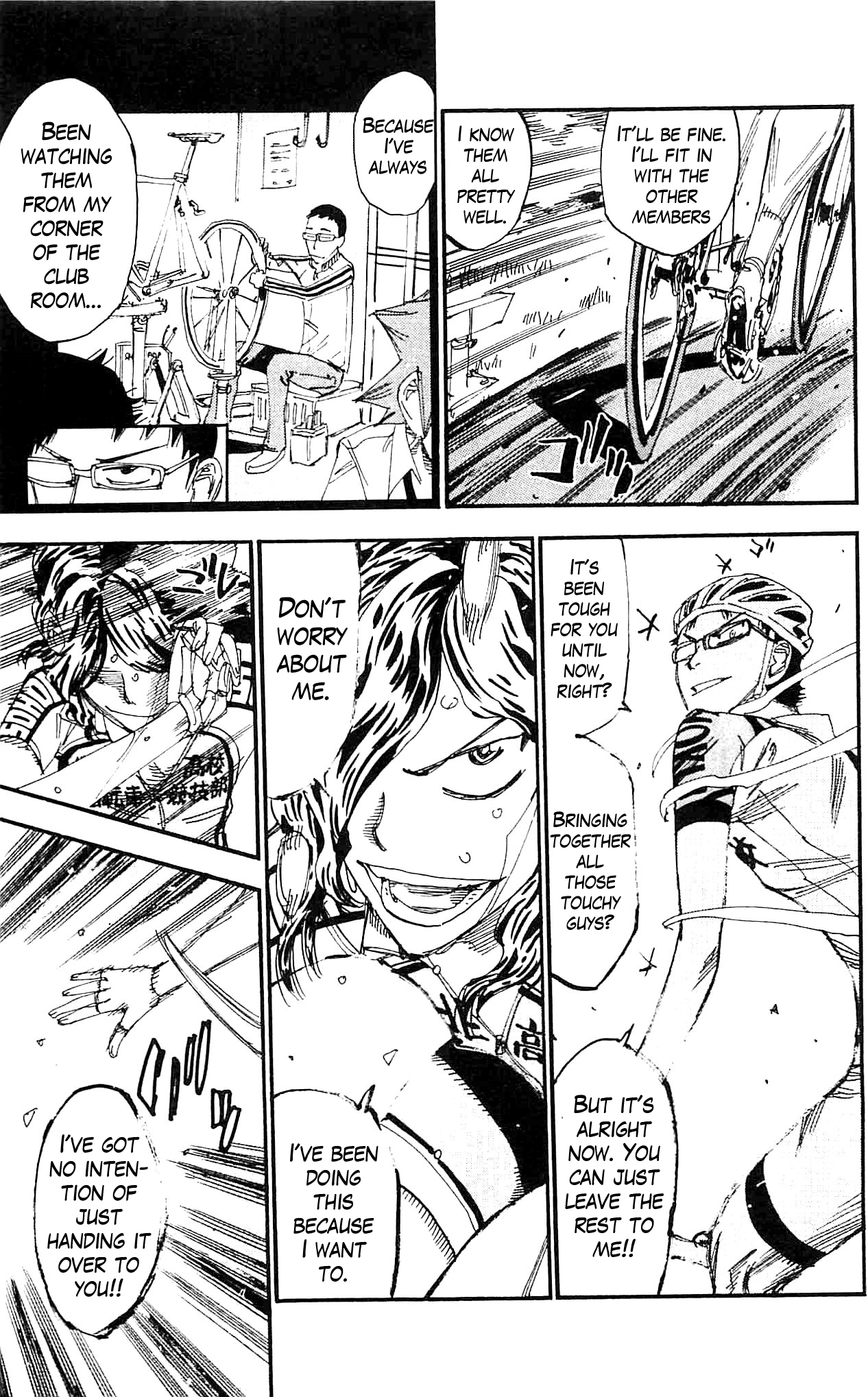 Yowamushi Pedal Chapter 284 page 11 - Chapter 284: Teshima's determination