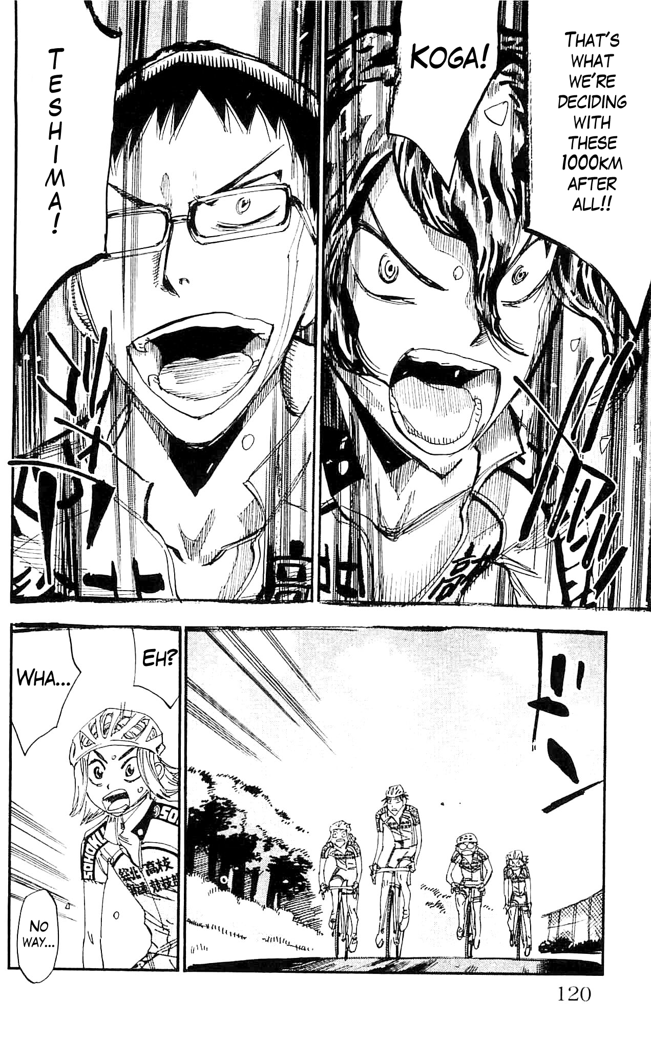 Yowamushi Pedal Chapter 284 page 12 - Chapter 284: Teshima's determination
