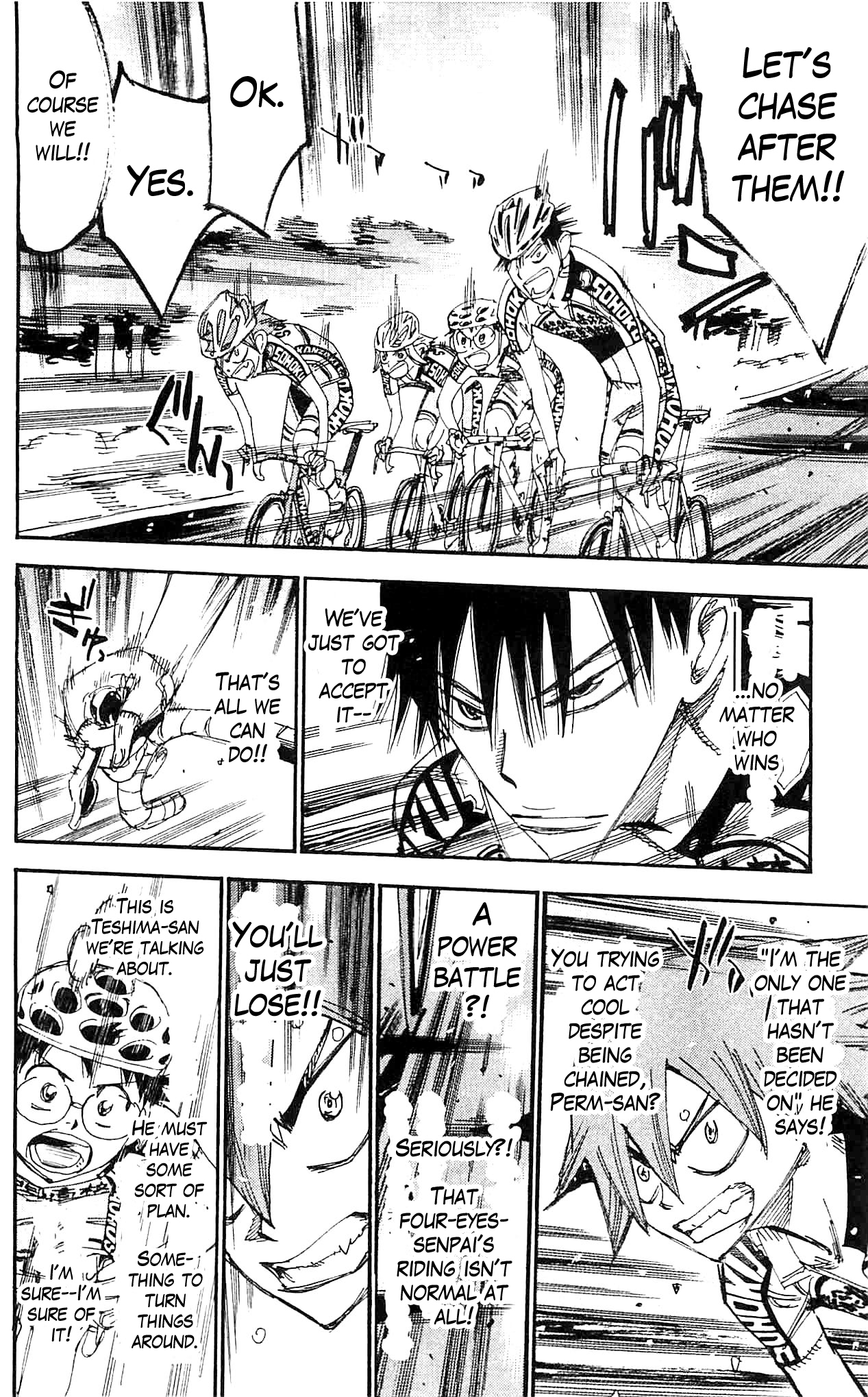 Yowamushi Pedal Chapter 284 page 14 - Chapter 284: Teshima's determination
