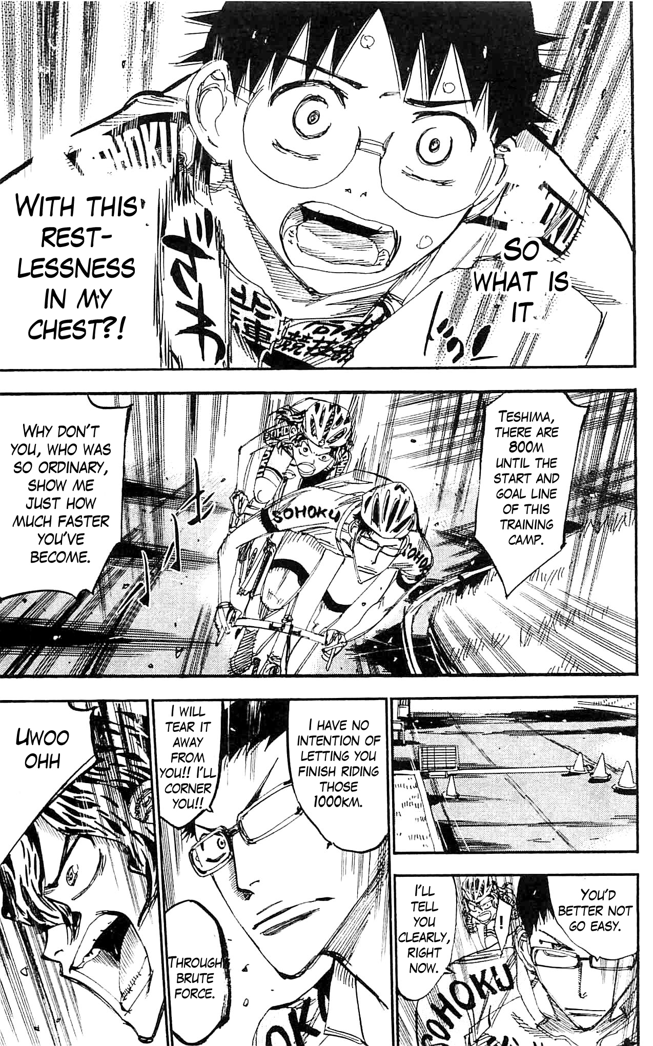 Yowamushi Pedal Chapter 284 page 15 - Chapter 284: Teshima's determination