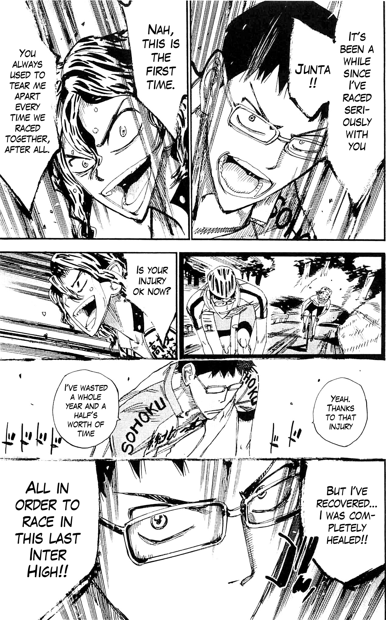 Yowamushi Pedal Chapter 284 page 9 - Chapter 284: Teshima's determination