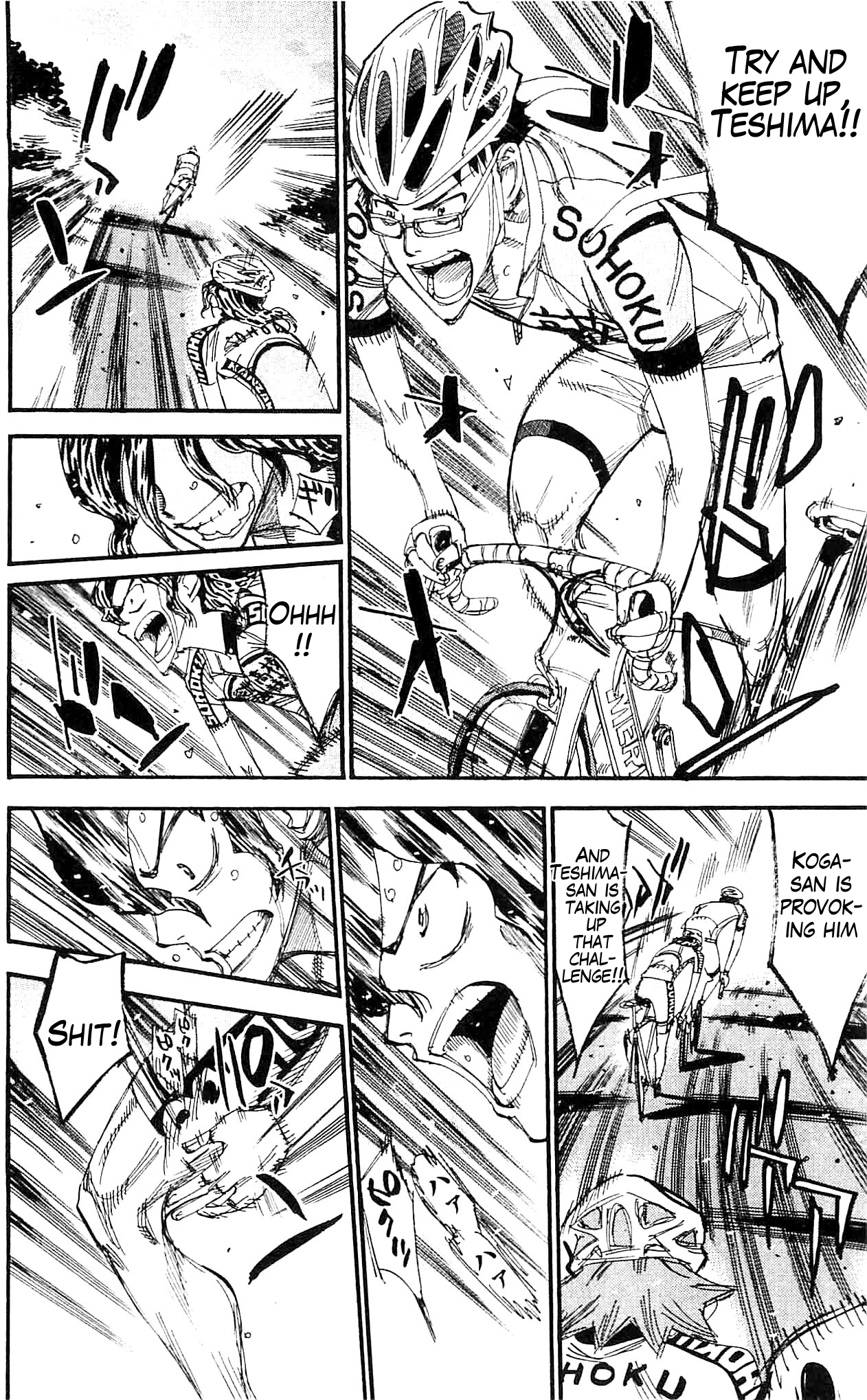 Yowamushi Pedal Chapter 285 page 10 - Chapter 285: Teshima vs Koga