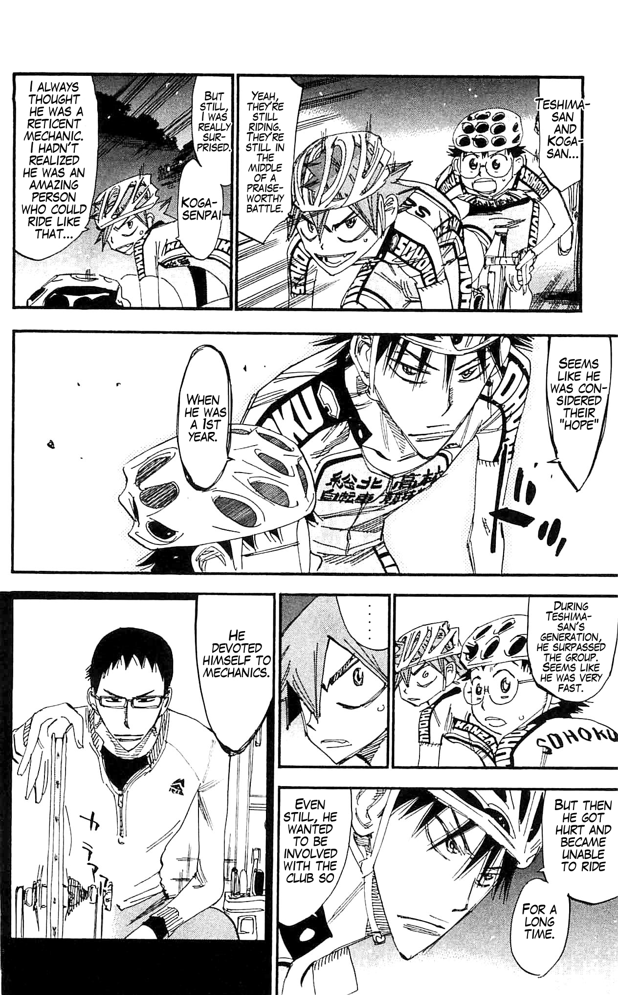 Yowamushi Pedal Chapter 285 page 14 - Chapter 285: Teshima vs Koga