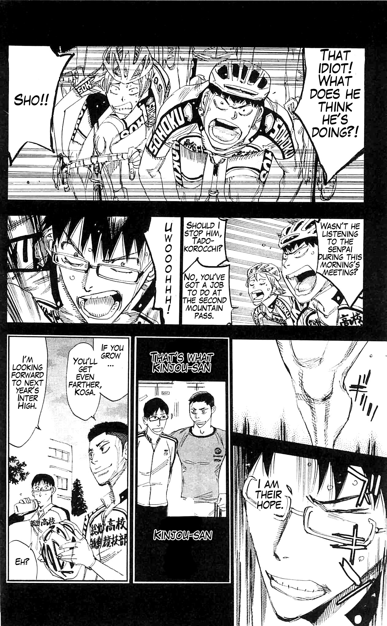 Yowamushi Pedal Chapter 287 page 10 - Chapter 287: 1st year zekken #73 Koga