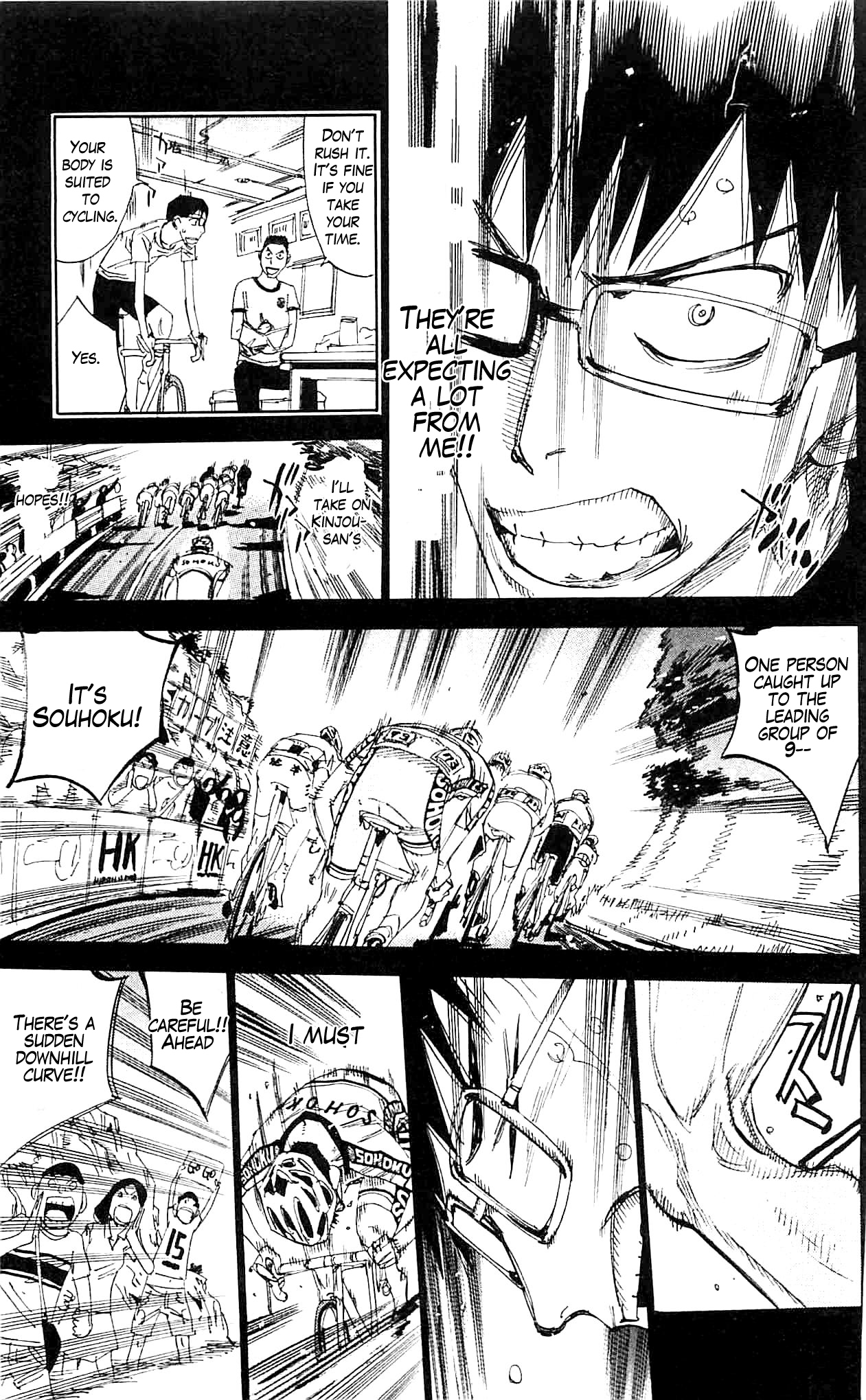 Yowamushi Pedal Chapter 287 page 11 - Chapter 287: 1st year zekken #73 Koga