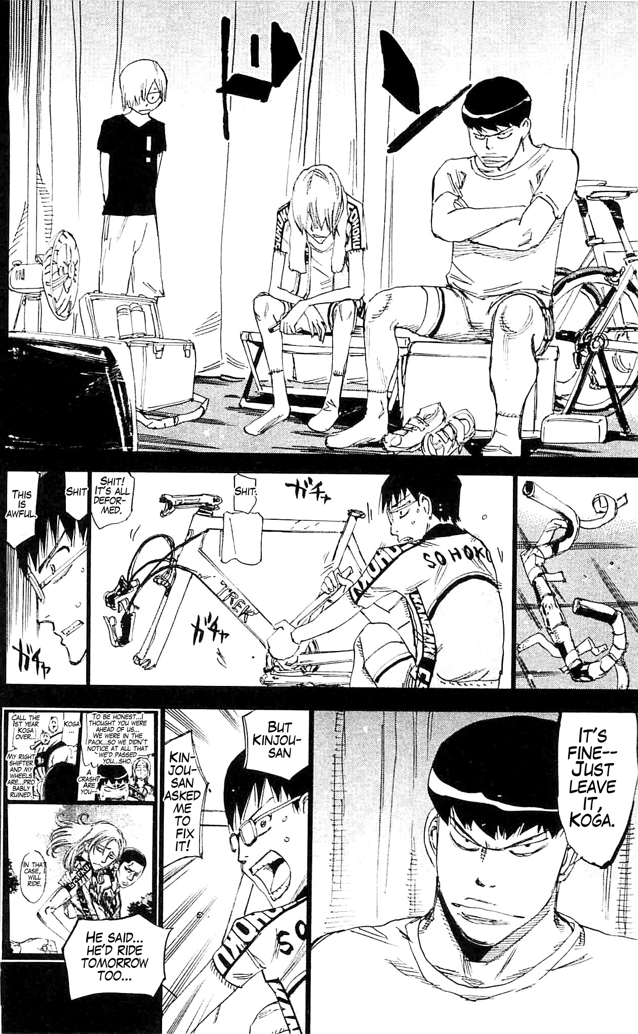 Yowamushi Pedal Chapter 287 page 2 - Chapter 287: 1st year zekken #73 Koga