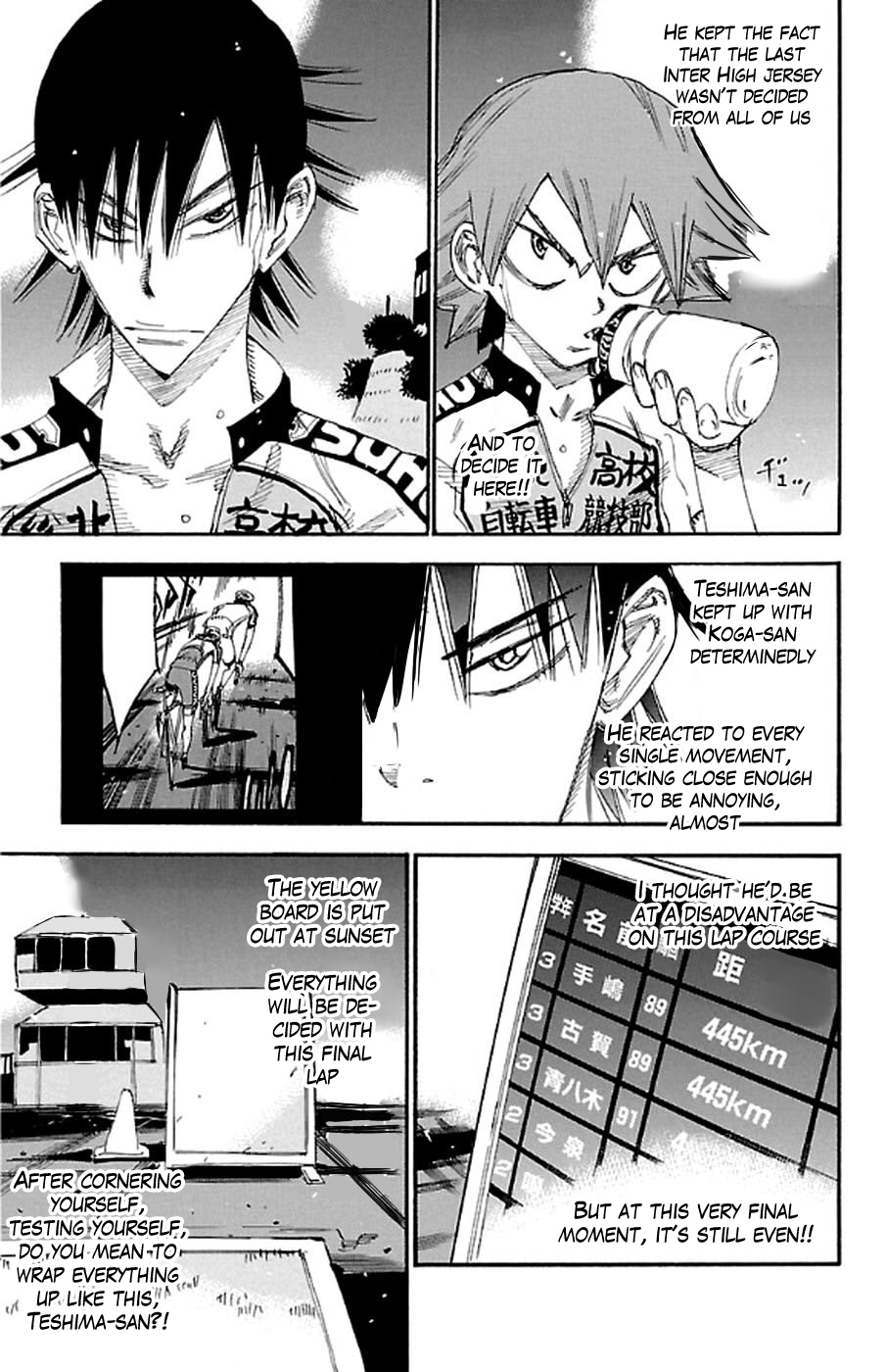 Yowamushi Pedal Chapter 288 page 10 - Chapter 288: Teshima's challenge