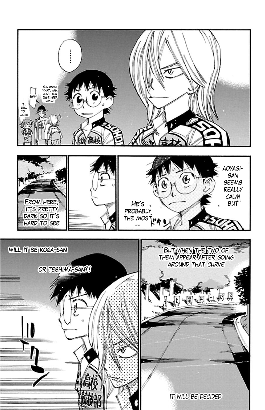 Yowamushi Pedal Chapter 288 page 12 - Chapter 288: Teshima's challenge