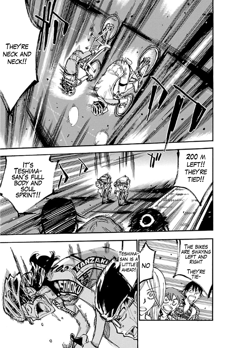 Yowamushi Pedal Chapter 289 page 13 - Chapter 289: The last 400 m