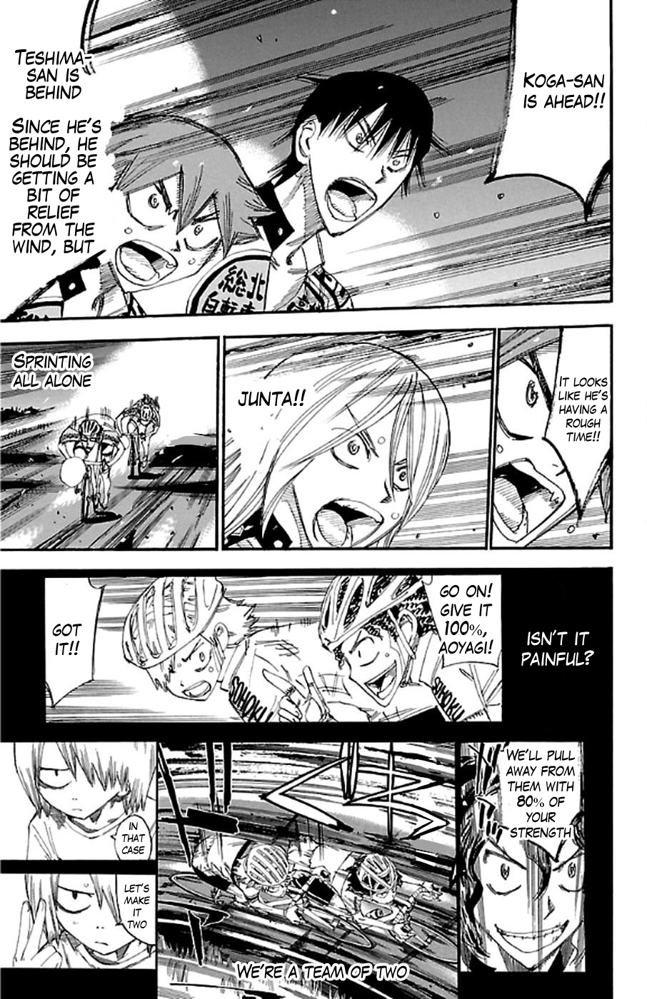 Yowamushi Pedal Chapter 289 page 4 - Chapter 289: The last 400 m
